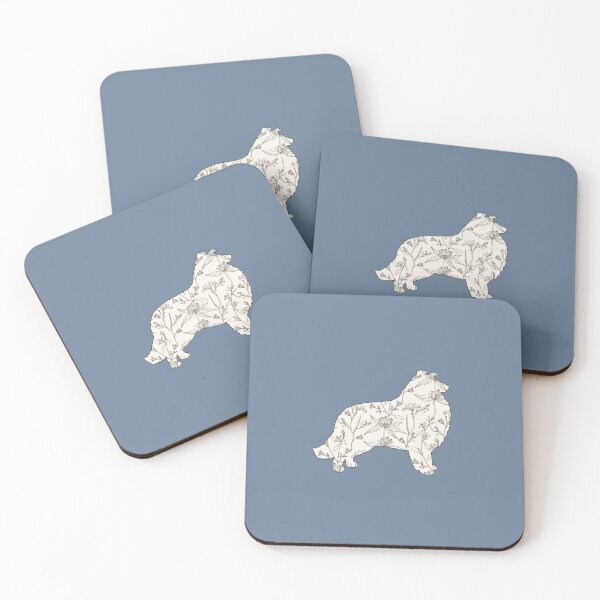Item preview, Rough Collie Silhouette Dog Art – Minimalist Collie Breed Design designed and sold by chosenhomes.
