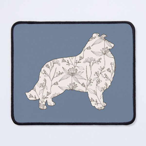 Item preview, Rough Collie Silhouette Dog Art – Minimalist Collie Breed Design designed and sold by chosenhomes.