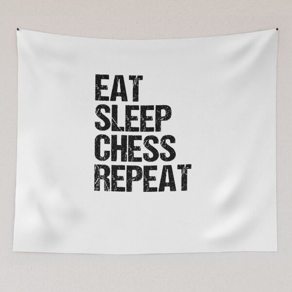 Item preview, Eat Sleep Chess Repeat designed and sold by TeeTimeGuys.