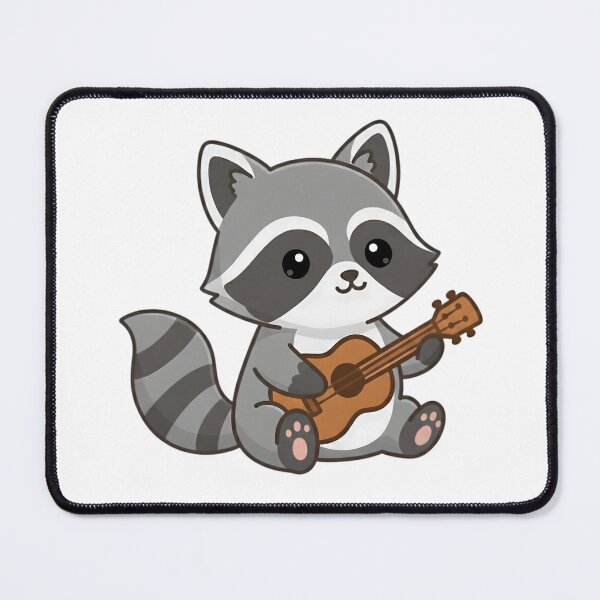 Item preview, Racoon Playing an Ukulele designed and sold by Delamoon.