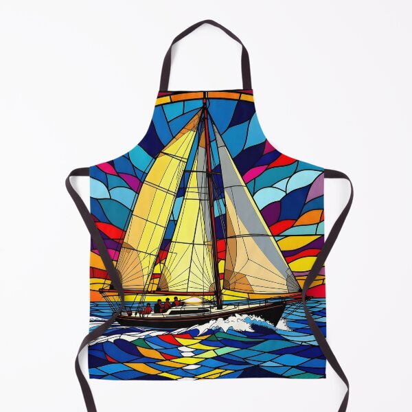 Item preview, Stained Glass Sailboat designed and sold by ChanceTwoArt.