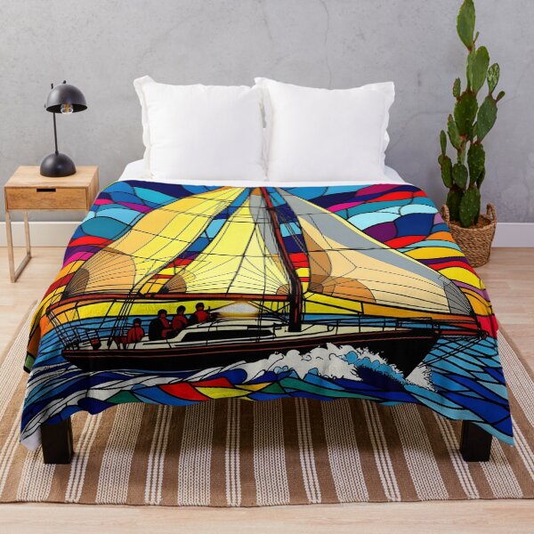 Item preview, Stained Glass Sailboat designed and sold by ChanceTwoArt.