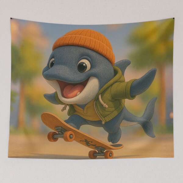 Item preview, Skater Minke Whale designed and sold by Sillytoe.