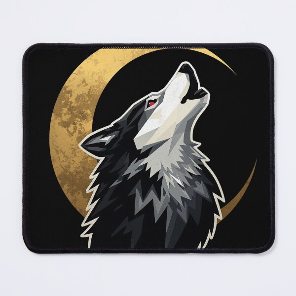 Item preview, Intense Monochrome Wolf Head Illustration – Fierce Realistic Semi-Profile Art designed and sold by PixelVibe782.