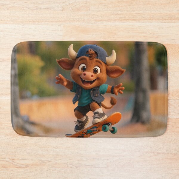 Item preview, Skater Minotaur Boy designed and sold by Sillytoe.