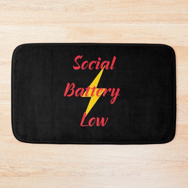 Item preview, Social Battery Low – Funny Introvert Mood Design designed and sold by GOTCHO1.