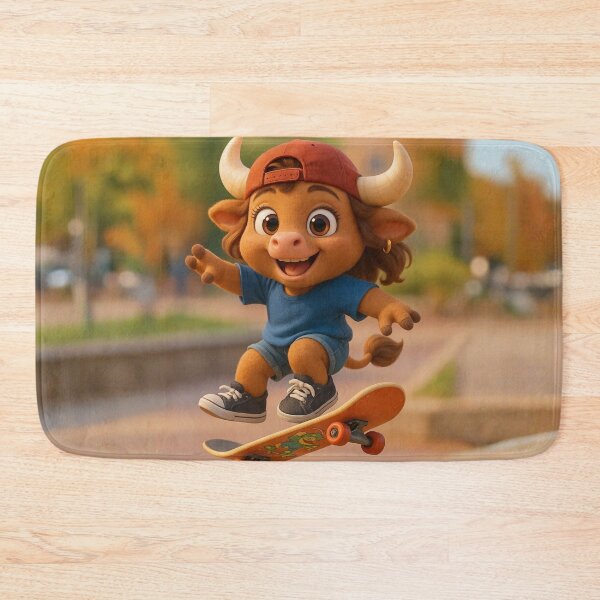 Item preview, Skater Minotaur Girl designed and sold by Sillytoe.