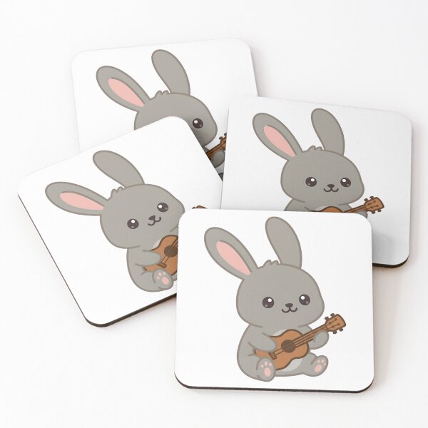 Item preview, Bunny Playing an Ukulele designed and sold by Delamoon.