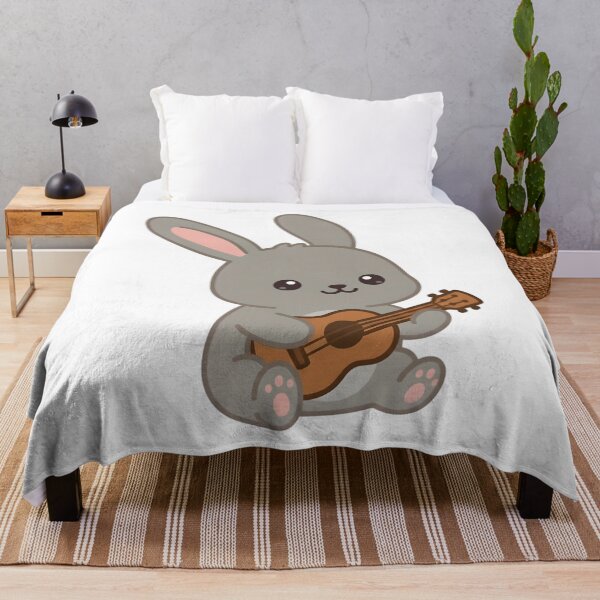 Item preview, Bunny Playing an Ukulele designed and sold by Delamoon.
