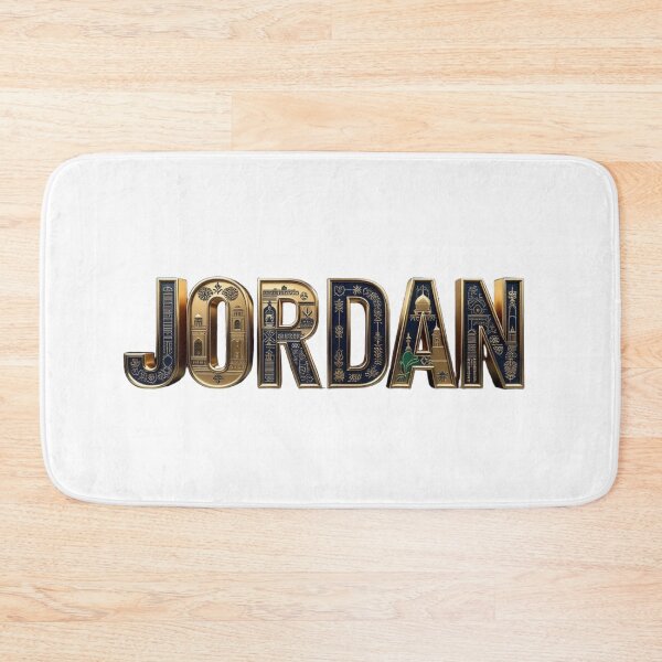 Item preview, Jordan Typography Art – Cultural Heritage Letter Design designed and sold by VladisWorld.