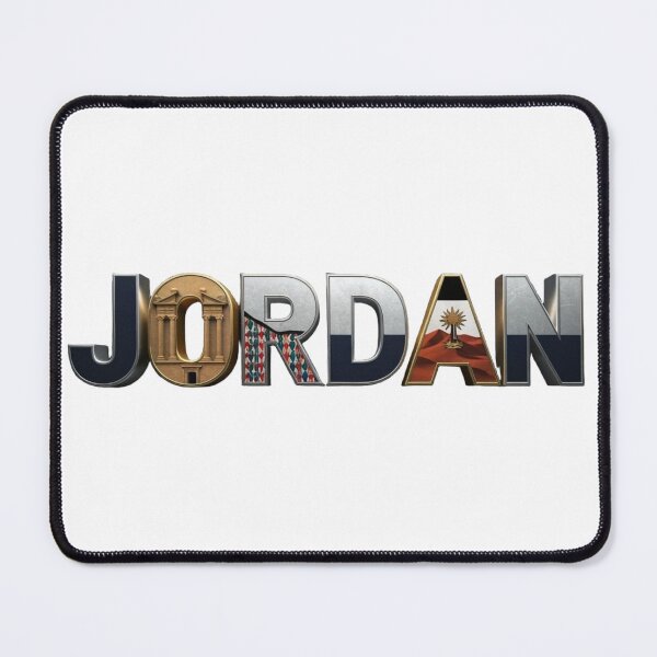 Item preview, Jordan Typography Art – Cultural Heritage Letter Design designed and sold by VladisWorld.