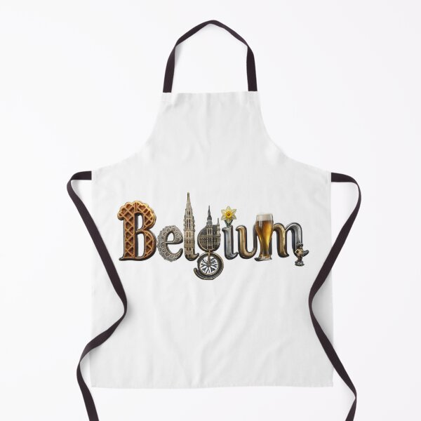 Item preview, Belgium Typography Art – Cultural Heritage Letter Design designed and sold by VladisWorld.