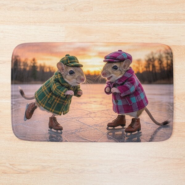Item preview, Baluchistan Pygmy Jerboa Couple Ice Skating designed and sold by Tridentulus.