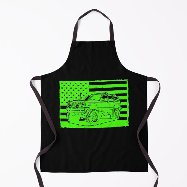 Item preview, Patriotic XJ Off-Road American Flag Neon 4x4 Graphic designed and sold by Off-Road-Zone.