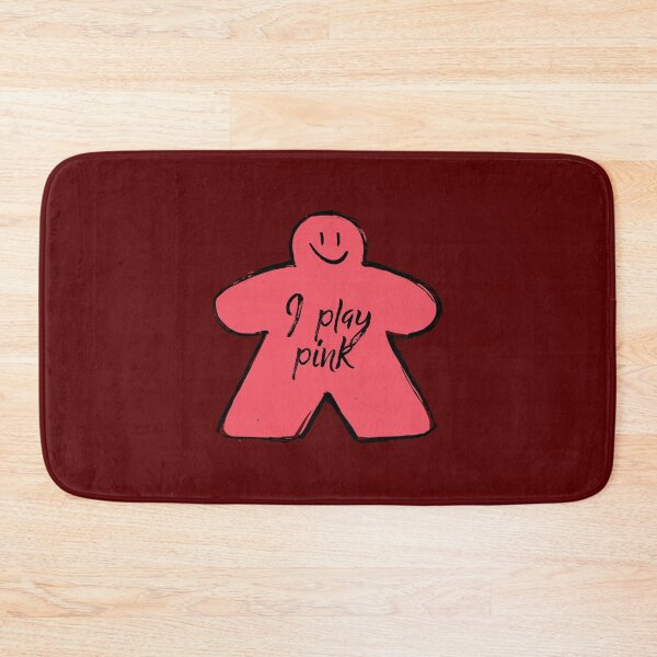Item preview, Cute Pink Meeple Smile Face Doodle Drawing designed and sold by TackyTime.