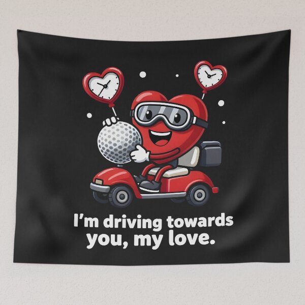 Item preview, I'm driving towards you, my love - Golf heart designed and sold by MKV Design.