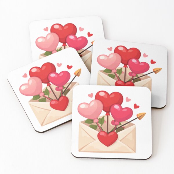 Item preview, Romantic Love Letter With Hearts designed and sold by TrendlyStudio.