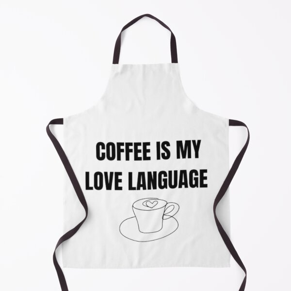 Item preview, Coffee Is My Love language - Funny coffee lover qoute design designed and sold by RhobheaCreation.