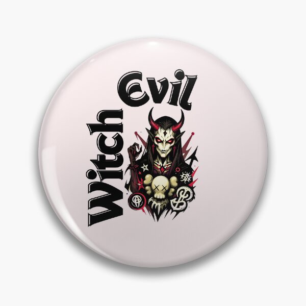 Item preview, Witch Evil Demon Skull – Dark Gothic Horror Illustration designed and sold by SinghMerchUniverse.