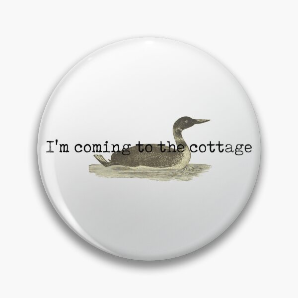 Item preview, I'm coming to the cottage - Heated Rivalry / Funny Vintage Loon Art, Cottage, Ilya Rozanov, Shane Hollander, Hollanov, Stupid Canadian Wolf Bird designed and sold by RosefinchArt.
