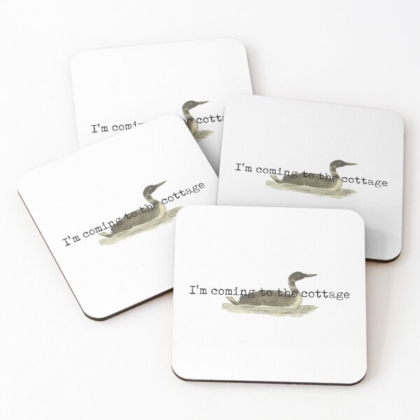Item preview, I'm coming to the cottage - Heated Rivalry / Funny Vintage Loon Art, Cottage, Ilya Rozanov, Shane Hollander, Hollanov, Stupid Canadian Wolf Bird designed and sold by RosefinchArt.
