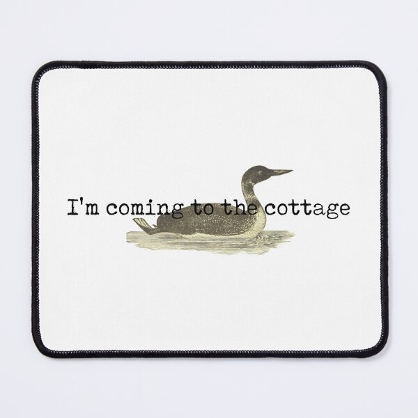 Item preview, I'm coming to the cottage - Heated Rivalry / Funny Vintage Loon Art, Cottage, Ilya Rozanov, Shane Hollander, Hollanov, Stupid Canadian Wolf Bird designed and sold by RosefinchArt.