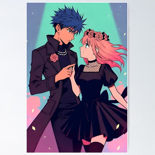 Item preview, Cute Emo Couple designed and sold by petricorstudios.