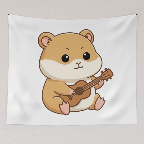 Item preview, Hamster Playing an Ukulele designed and sold by Delamoon.