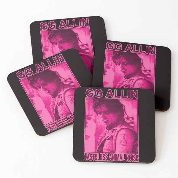 Item preview, GG ALLIN - TASTELESS ANIMAL NOISE - HOT PINK designed and sold by skeletons-lair.