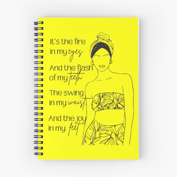Item preview, Maya Angelou Quote "Fire in my eyes" Typography Design Celebrating Joy & Confidence designed and sold by The Long's Way Home.