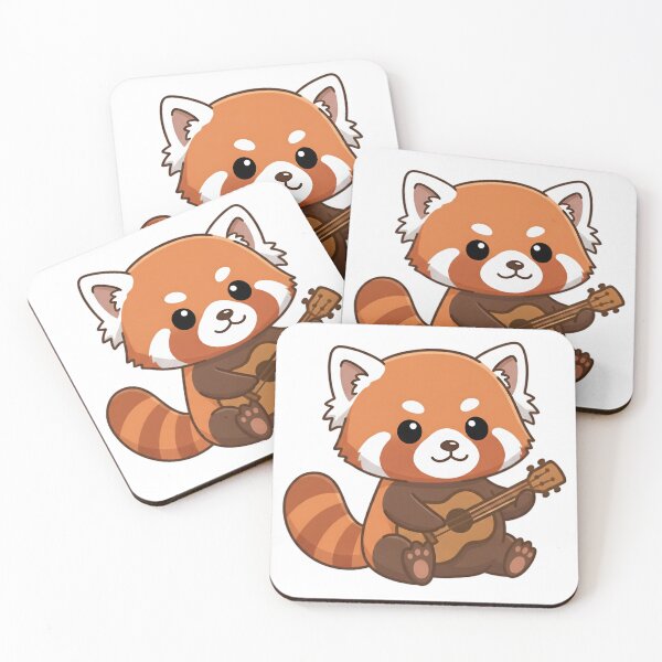 Item preview, Red Panda Playing an Ukulele designed and sold by Delamoon.