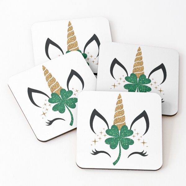 Item preview, st patrick's unicorn designed and sold by jkrphoto.