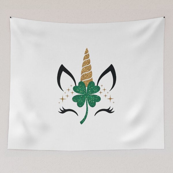 Item preview, st patrick's unicorn designed and sold by jkrphoto.