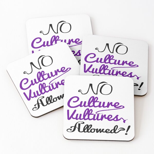 Item preview, NO CULTURE VULTURES ALLOWED designed and sold by HoopsAndLaces.