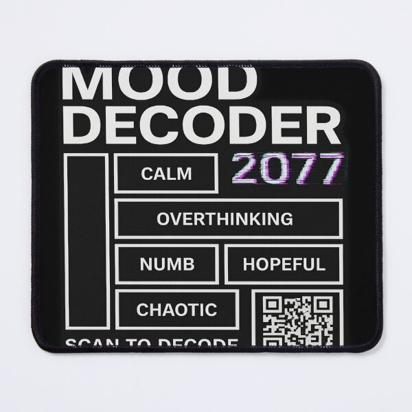 Item preview, Mood Decoder 2077 – Glitch Matrix Tee designed and sold by PigiArt.