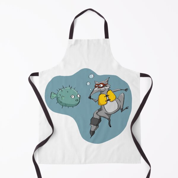 Item preview, Rascale the raccoon meets Chubs the anxious pufferfish designed and sold by Raccoona Matata.