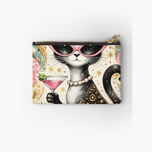 Item preview, Mid Century Modern Cat With Cocktail designed and sold by VFWChuck.
