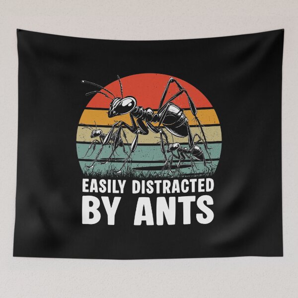 Item preview, Easily Distracted By Ants - Retro Vintage Sunset Aesthetic designed and sold by Dmetalx Art Apparel.