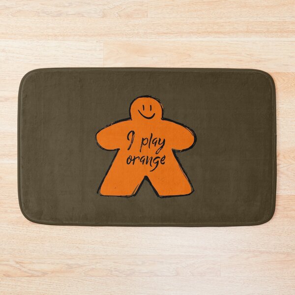 Item preview, Cute Orange Meeple Smile Face Doodle Drawing designed and sold by TackyTime.