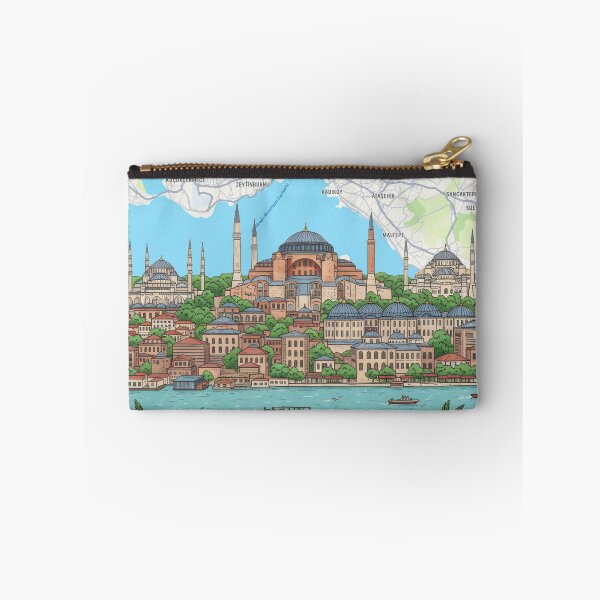Item preview, Istanbul Poster Print | Vintage Travel Wall Art | Turkish Cityscape Decor | Bosphorus Illustration designed and sold by shopcanva.