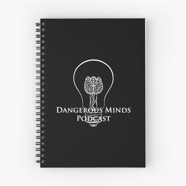 Item preview, dangerous minds updated logo in white designed and sold by ythpstrmoby.