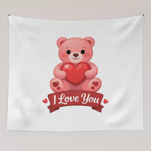 Item preview, Cute Teddy Bear Valentine Love designed and sold by TrendlyStudio.