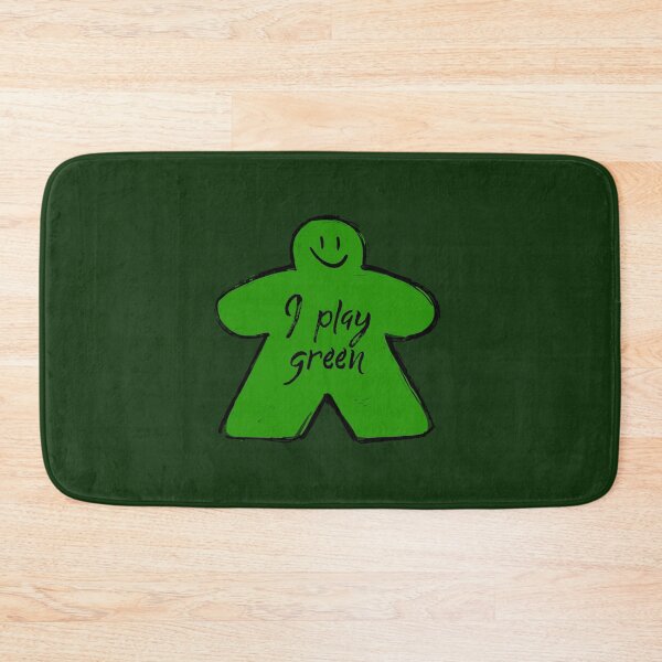 Item preview, Cute Green Meeple Smile Face Doodle Drawing designed and sold by TackyTime.