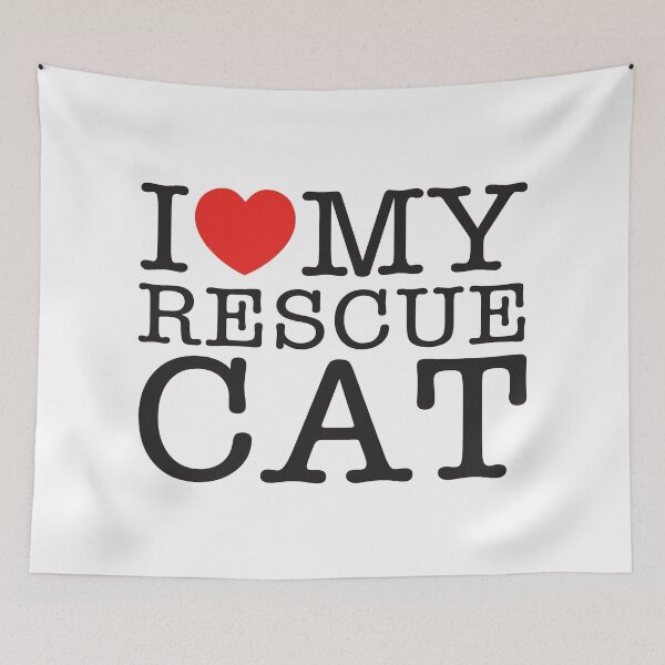 Item preview, I Love My Rescue Cat designed and sold by shitpostee.