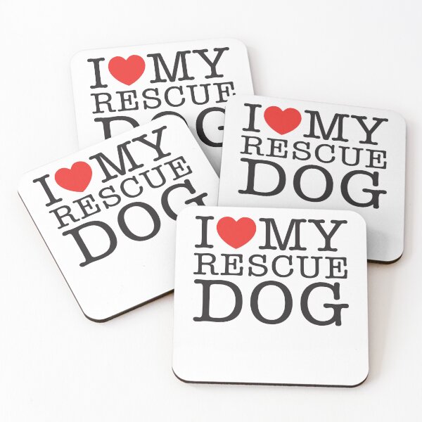 Item preview, I Love My Rescue Dog designed and sold by shitpostee.