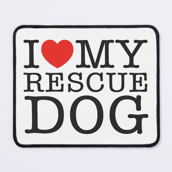 Item preview, I Love My Rescue Dog designed and sold by shitpostee.