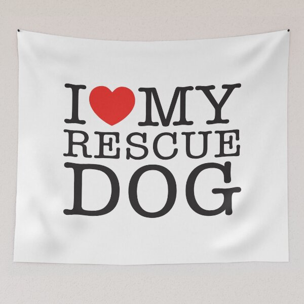 Item preview, I Love My Rescue Dog designed and sold by shitpostee.