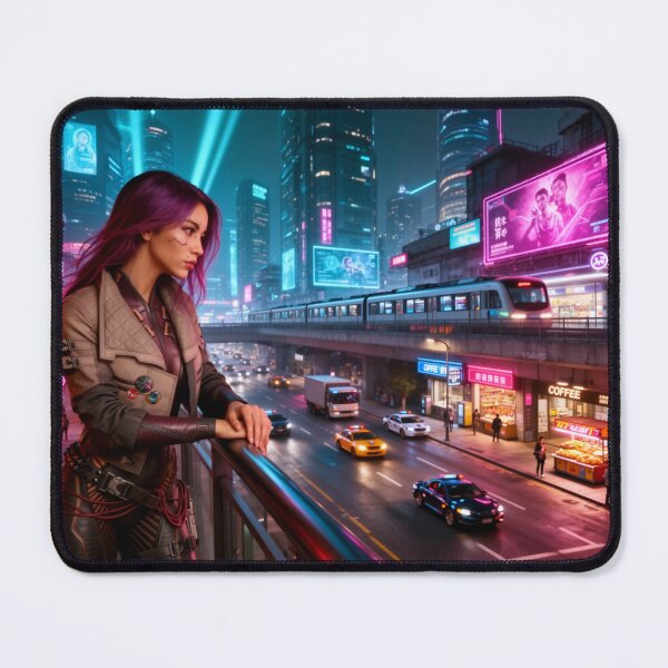 Item preview, Cyberpunk in deep thought designed and sold by aykiradesigns.