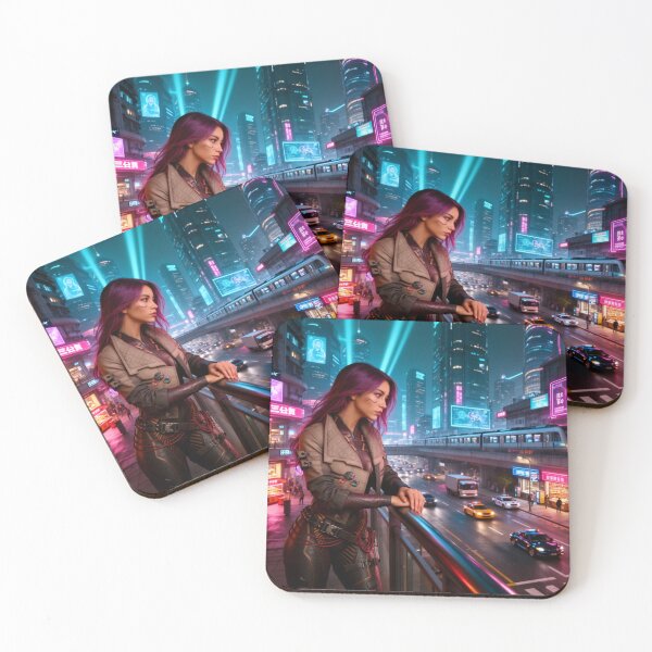 Item preview, Cyberpunk in deep thought designed and sold by aykiradesigns.
