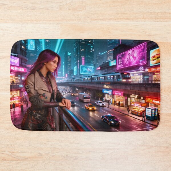 Item preview, Cyberpunk in deep thought designed and sold by aykiradesigns.